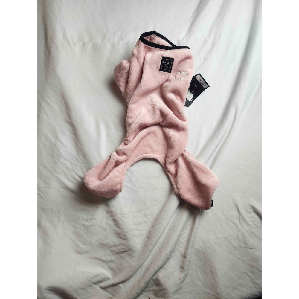 Nicole Miller New York Pet Apparel‎ Pajamas Medium Pink Velour Dog Cat NWT